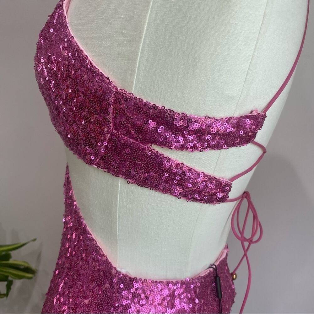Hello Molly Glittering Pink Mini Dress - Picture 6 of 15